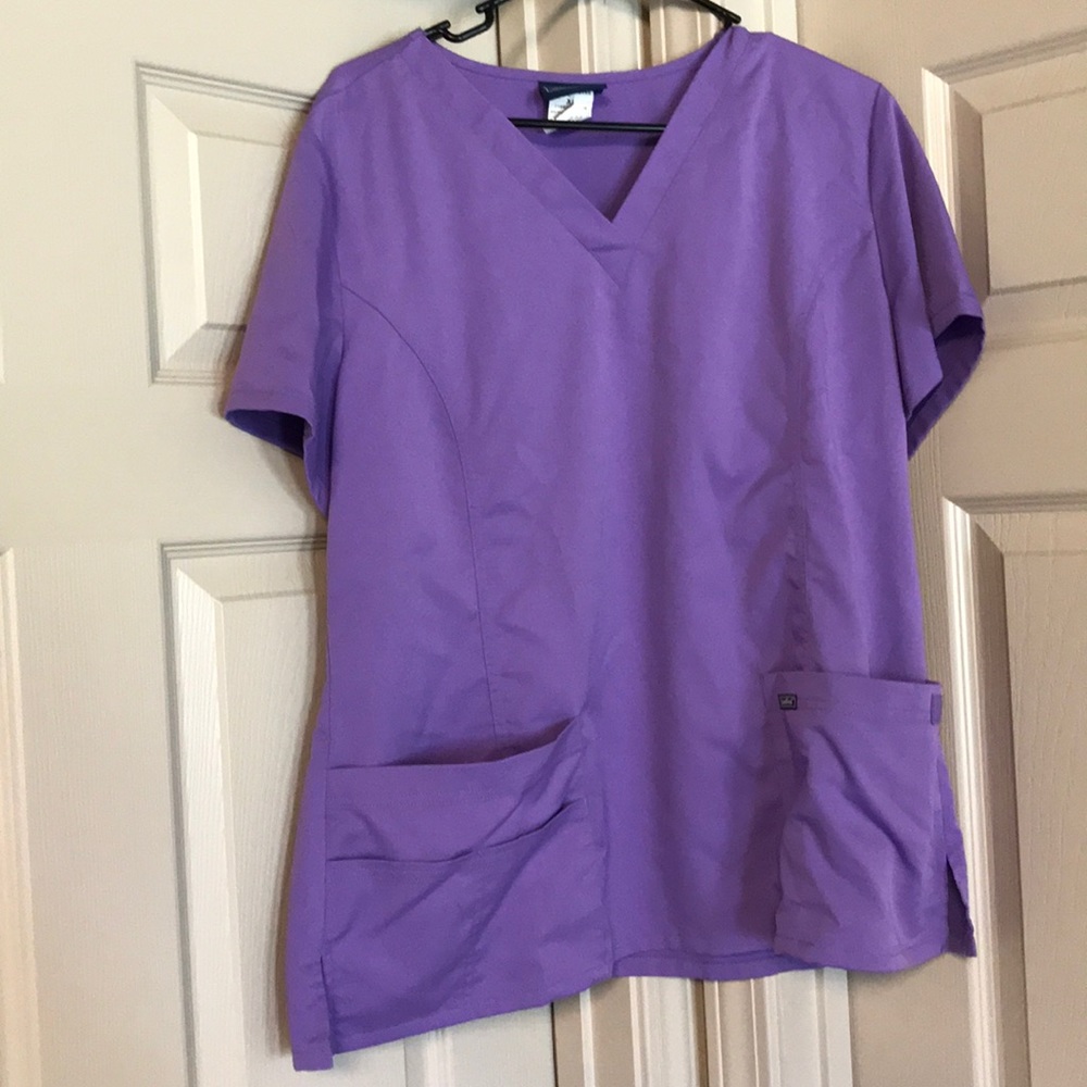 Purple Sanibel Scrub Top
